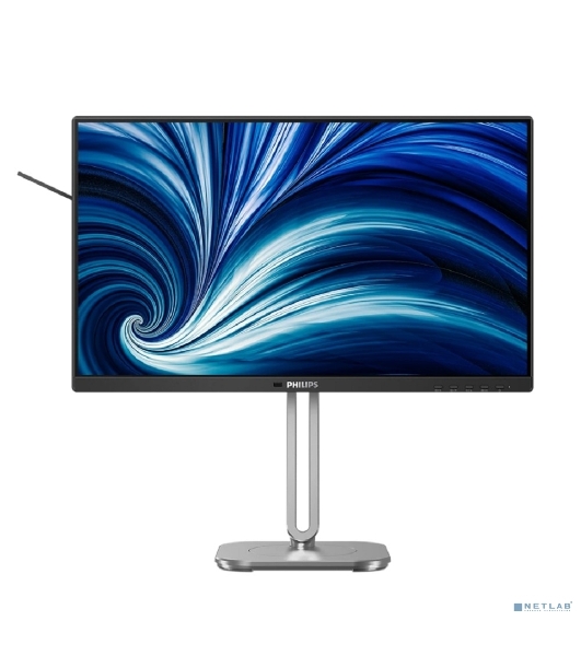 Монитор 23.8' Philips 24B2N4200 IPS 1920x1080, 120 Гц, 4 мс, 16:9, 300 кд/м², HDMI 1.4, DP 1.2, USB Hub (4x USB 3.2), динамики (2x2 Вт), 3.5 Jack, Adaptive-Sync, черный
