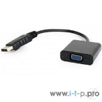 Переходник DisplayPort - VGA Cablexpert A-DPM-VGAF-02, 20M/15F, кабель 15 см, пакет, фото3