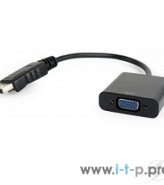 Переходник DisplayPort - VGA Cablexpert A-DPM-VGAF-02, 20M/15F, кабель 15 см, пакет