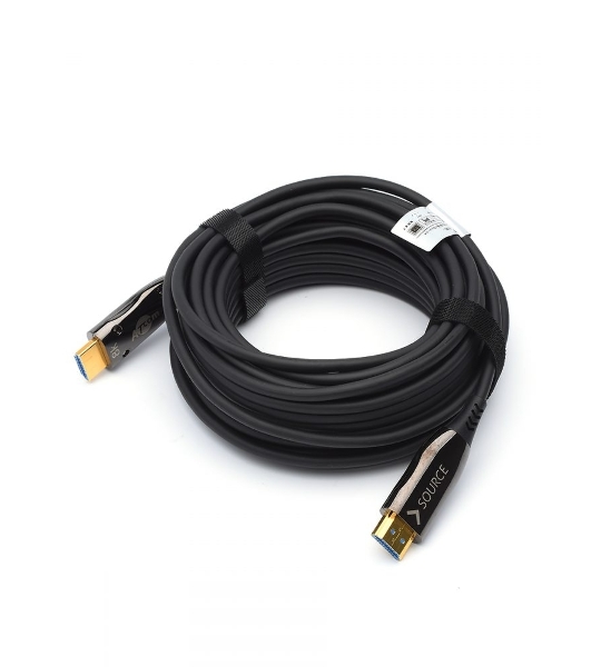 Кабель HDMI 30 м (HIGH speed, Metal gold, Optical) 8K VER 2.1 Кабель HDMI 30 м (HIGH speed, Metal gold, Optical) 8K VER 2.1