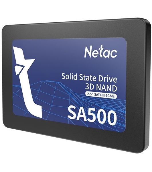 Накопитель SSD Netac SA500, 512Gb, SATA III, 2.5', R/W 520/450
