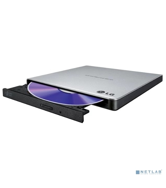 Оптический привод DVD-RW LG GP57ES40 серебристый USB внешний