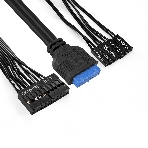 Компьютерный корпус Minitower ExeGate EX291148RUS BAA-105U2-01-AA500 (mATX, БП AA500 с вент. 8см, 2*USB+2*USB 3.0, аудио, черный), фото7