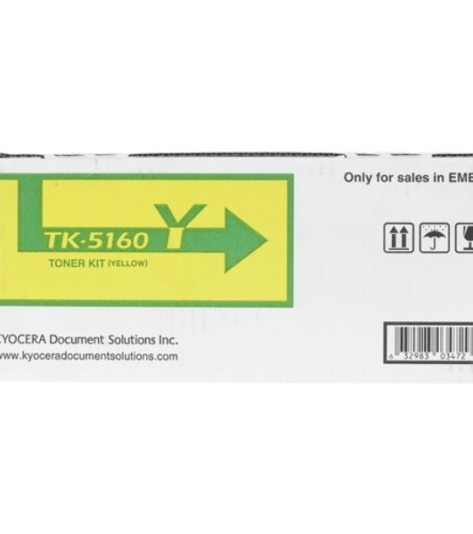 Картридж лазерный Kyocera TK-5160Y (1T02NTANL0) желтый для P7040cdn 12000 стр