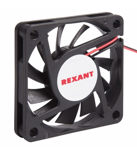 Вентилятор для корпуса Rexant RX 6010MS 12VDC черный, 60 мм, 4000 об/мин, 32 дБ, 2 pin