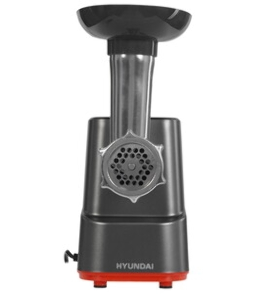 Мясорубка электрическая Hyundai HY-MG3144 графит, 1800 Вт, 2.2 кг/мин, реверс, защита от перегрузки, насадки - 7