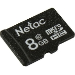 Флеш карта microSDHC 8Gb Netac P500 NT02P500STN-008G-S (без SD адаптера) 80Mb/s, фото 1