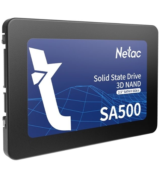 Накопитель SSD Netac SA500, 512Gb, SATA III, 2.5', R/W 520/450
