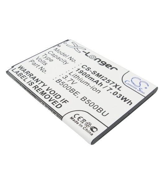 Аккумулятор CameronSino CS-SMI257XL (B500AE) для Galaxy S4 mini GT-I9190 3.7V, 1900mAh, 7.03Wh