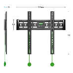 Кронштейн ONKRON FM5/32-55'' макс 400x400 наклон 0º от стены: 29мм макс вес 56,8кг, фото33