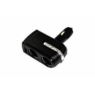 Разветвитель автоприкуривателя Rexant 2 гнезда 1хUSB (5 V 1000 mA)