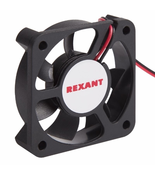 Вентилятор для корпуса Rexant RX 5010MS 12VDC черный, 50 мм, 4300 об/мин, 24 дБ, 2 pin