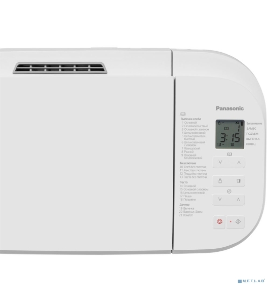 Хлебопечка Panasonic SD-B2510WTS белый, 550 Вт, 1.1 кг, 21 программа