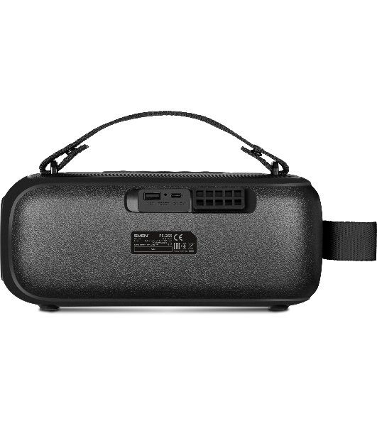 Колонка портативная SVEN PS-255 черный 12W 1.0 BT 3600mAh