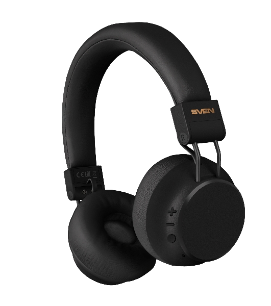 Беспроводные/проводные наушники Sven AP-B710MV черный, полноразмерные, Bluetooth + Jack 3.5 мм, складная конструкция, до 22 ч
