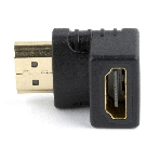 Переходник Cablexpert HDMI-HDMI 19F/19M, угловойсоединитель 90 градусов, золотые разъемы (A-HDMI90-FML), фото3