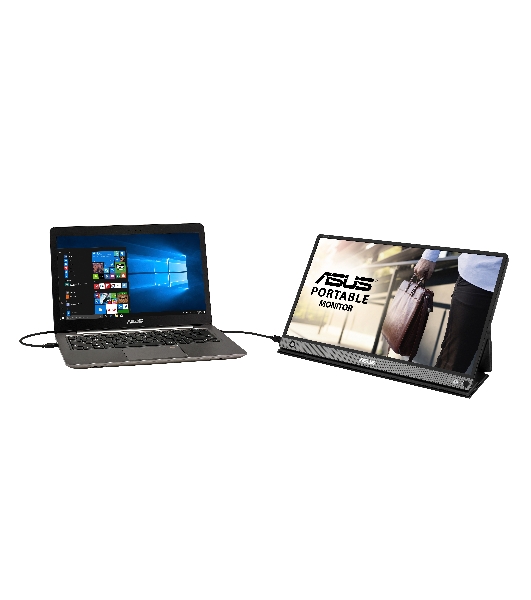 Монитор 15.6' ASUS ZenScreen MB16AHP IPS 1920x1080, 60 Гц, 5 мс, 16:9, 250 кд/м², micro HDMI, USB-C, динамики, черный