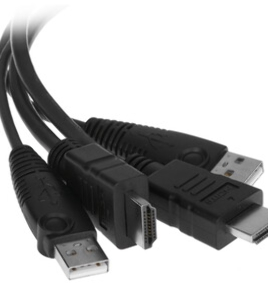 Переключатель KVM 2-Port USB FHD HDMI Cable KVM Switch