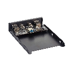 Планка USB на переднюю панель ExeGate U3H-619, 3,5', 2*USB 3.0+2*TypeC, черная, подсоед-е к мат. плат, фото2