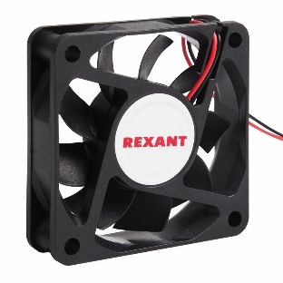 Вентилятор для корпуса Rexant RX 6015MS 24VDC черный, 60 мм, 4200 об/мин, 28 дБ, 2 pin