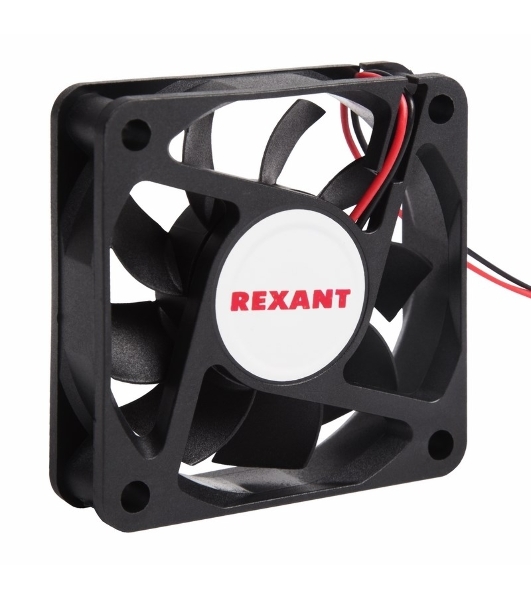 Вентилятор для корпуса Rexant RX 6015MS 24VDC черный, 60 мм, 4200 об/мин, 28 дБ, 2 pin