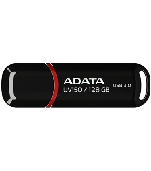 Флешка USB ADATA UV150 (AUV150-128G-RBK), 128Gb, USB 3.0, R/W 100/30, черный