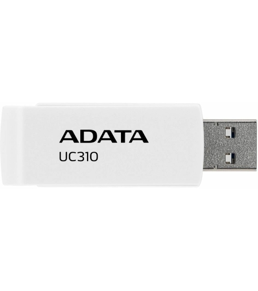 Флешка USB ADATA UC310 (UC310-128G-RWH), 128Gb, USB 3.2 Gen1, R/W 100/30, белый