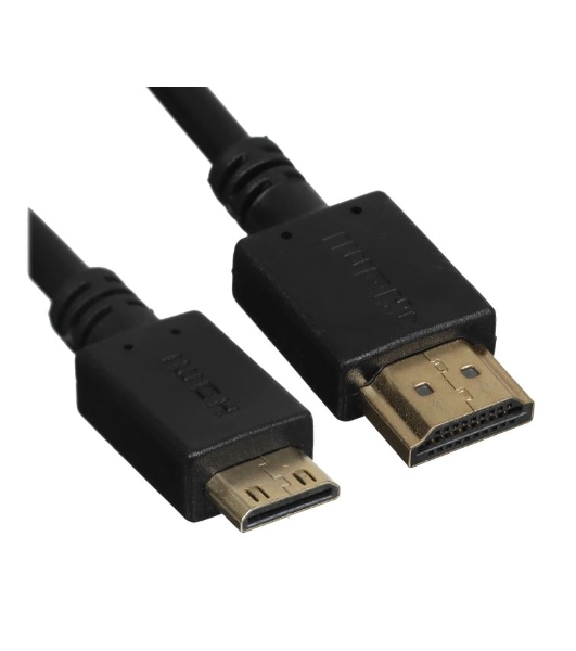 Кабель GoPower HDMI (m)-miniHDMI (m) 1,8м ПВХ ver.1.4 черный Premium Zip-Lock c подвесом (1/100)