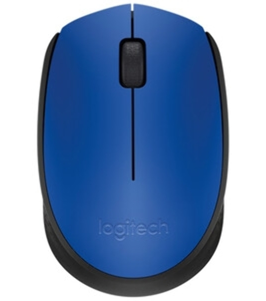 Мышь беспроводная Logitech M171 голубой, 1000 dpi, радиоканал, USB, кнопки - 3