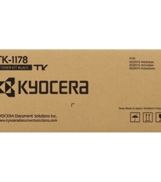 Картридж лазерный Kyocera TK-1178 (1T02S50AX0) черный для M2040dn (Азия) (7200 стр.)