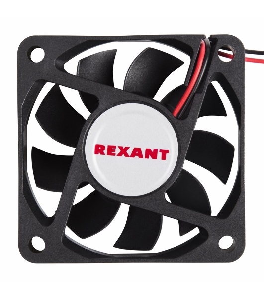 Вентилятор для корпуса Rexant RX 6015MS 24VDC черный, 60 мм, 4200 об/мин, 28 дБ, 2 pin