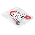 Кабель SATA ExeGate EX-CC-SATADATA90-0.5L (7pin/7pin, угловой разъем, металлические защелки, 0,5м), фото 1