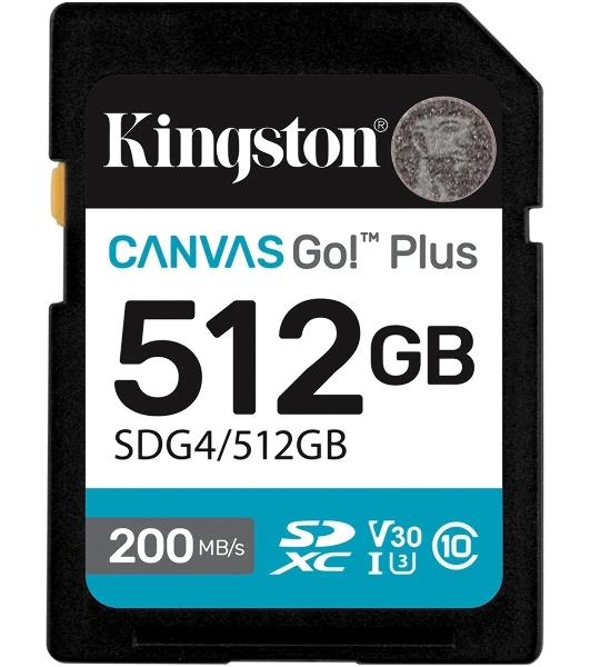 Флеш карта SDXC 512Gb Kingston SDG4/512Gb Canvas Go! Plus w/o adapter