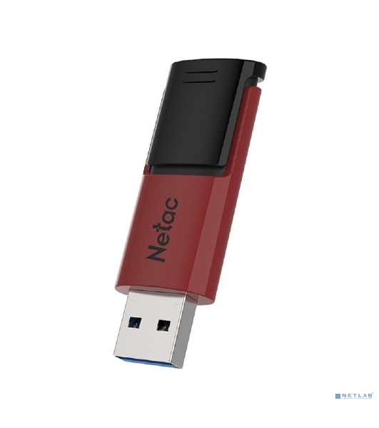 Флешка USB Netac U182 (NT03U182N-064G-32RE), 64Gb, USB 3.0, R/W 70/30, красный/черный