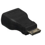 Переходник GoPower HDMI (f)-miniHDMI (m) ver.1.4 черный Premium Zip-Lock c подвесом (1/500), фото 1