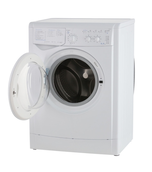 Стиральная машина Indesit IWSC 6105 белый, загрузка фронтальная 6 кг, 1000 об/мин., класс: А