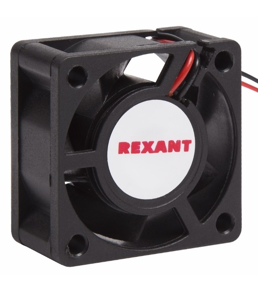 Вентилятор для корпуса Rexant RX 4020MS 24VDC черный, 40 мм, 6800 об/мин, 28 дБ, 2 pin