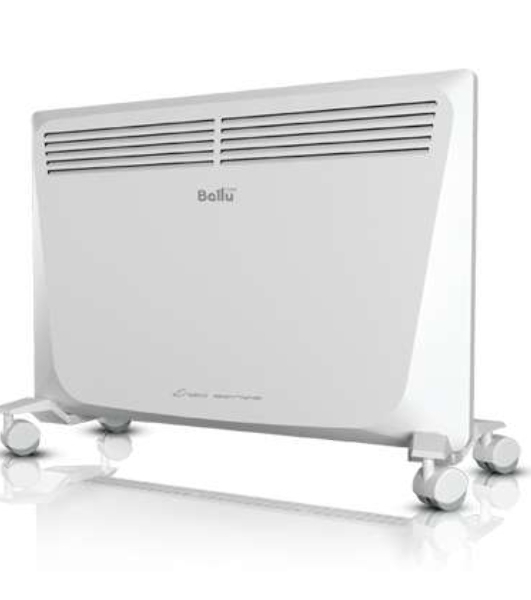 Конвектор электрический Ballu Enzo BEC/EZER-1500 белый, 1500 Вт, 20 м2, термостат, дисплей