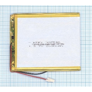 Аккумулятор Li-Pol (батарея) 3x75x90мм 2pin 3.7V/2600mAh
