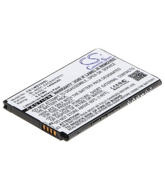 Аккумулятор CameronSino CS-LMS330SL BL-46ZH для LG AS330, AS3753.8V, 1450mAh, 5.51Wh