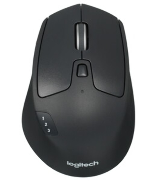 Мышь беспроводная Logitech M720 Triathlon черный, 1000 dpi, радиоканал, Bluetooth, USB, кнопки - 8