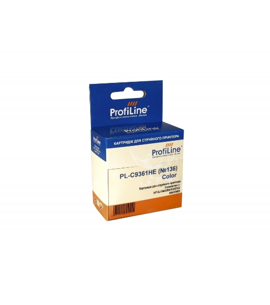 Картридж струйный ProfiLine PL-C9361HE №136 для принтеров HP DJ 5443/D4163/5743/6543/9803 Color водные
