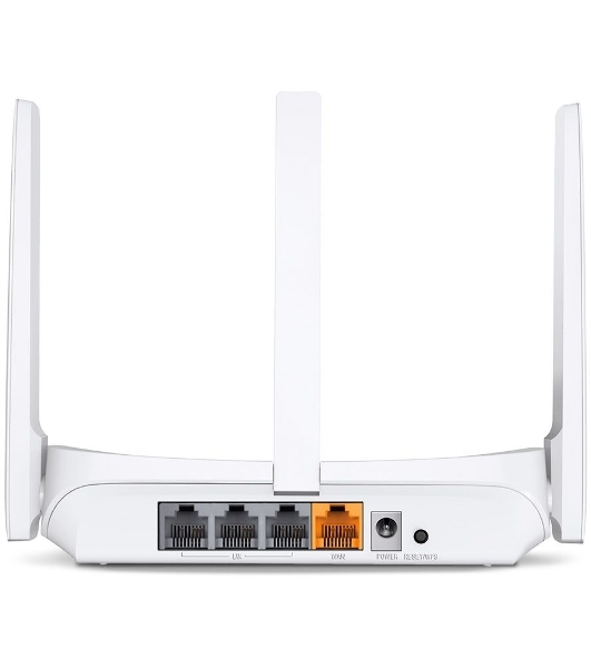 Роутер Mercusys MW306R 300 Mbps Multi-Mode Wireless N Router, 3 × Fixed External Antennas, 3× 10/100 LAN Port, 1× 10/100 WAN Port, 4 in 1- Access Point/Router/Range extender/WISP Mode, WPS/Reset Button, Parental Controls, Guest Network