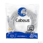 Патч-корд Cabeus PC-UTP-RJ45-Cat.5e-10m U/UTP, cat.5е, 2xRJ45/8p8c, неэкранированный, серый, PVC, 10м, фото 1
