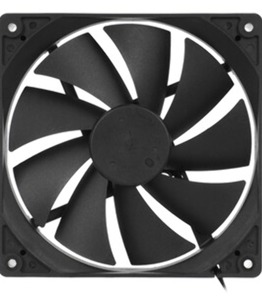 Вентилятор для корпуса Crown CMCF-14025S-1400 черный, 140 мм, 1200 об/мин, 27 дБ, 3 pin