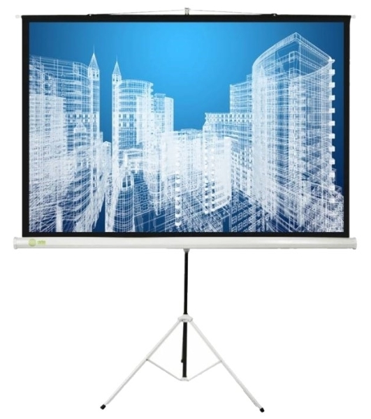 Экран Cactus 104.4x186см Triscreen CS-PST-104x186 1:1 напольный рулонный белый