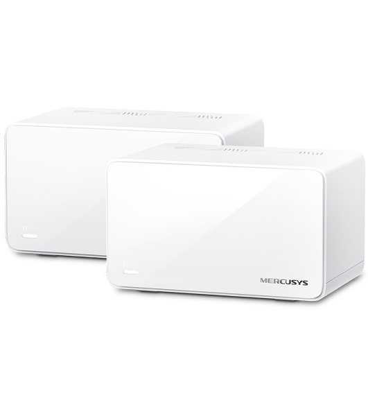Домашняя Mesh Wi‑Fi система AX6000 Whole Home Mesh Wi-Fi 6 SystemSPEED: 1148 Mbps at 2.4 GHz + 4804 Mbps at 5 GHzSPEC: Internal Antennas, 1× 2.5 Gbps Port (WAN/LAN auto-sensing), 2× Gigabit Ports (WAN/LAN auto-sensing), 1024-QAM, OFDMA, HE160FEATURE: MERCUSYS APP, Router/AP