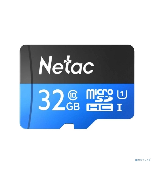 Флеш карта microSDHC 32Gb Netac P500 NT02P500STN-032G-R (с SD адаптером) 80Mb/s