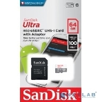 Флеш карта microSD 64GB SanDisk microSDXC Class 10 Ultra (SD адаптер) UHS-I 100MB/s, фото7