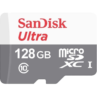 Флеш карта microSD 128Gb SanDisk microSDXC Class 10 Ultra UHS-I 100Mb/s